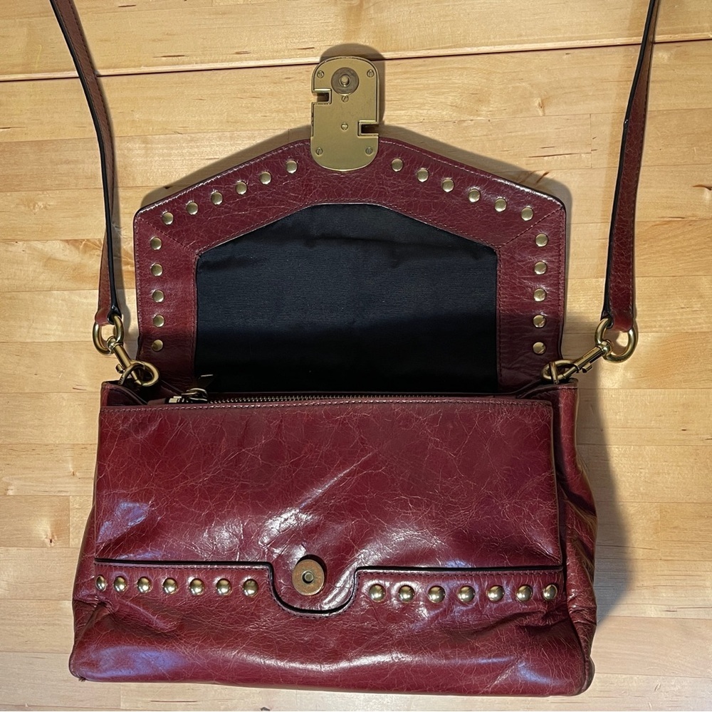The Marc Jacobs Red Leather Studded Envelope Crossbody Bag - Picture 8 of 15